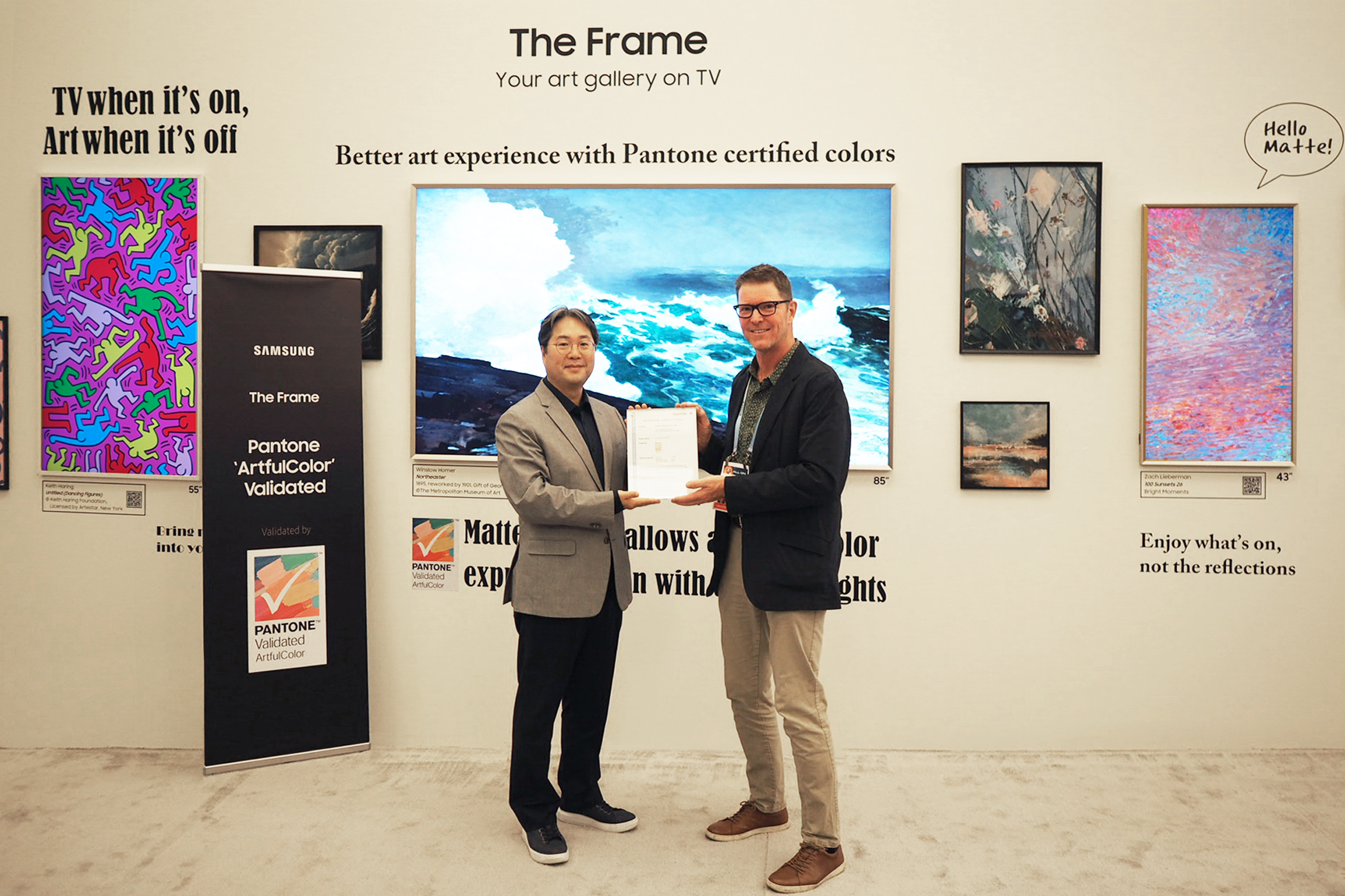 تلفزيون “The Frame 2024” يحصل على أول شهادة اعتماد ArtfulColor لدقة الألوان من هيئة الألوان العالميّة “بانتون”